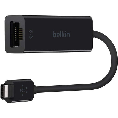 Belkin International, Inc Belkin USB-C to Gigabit Ethernet Adapter - Network adapter - USB-C - Gigabit Ethernet x 1 - black